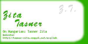 zita tasner business card